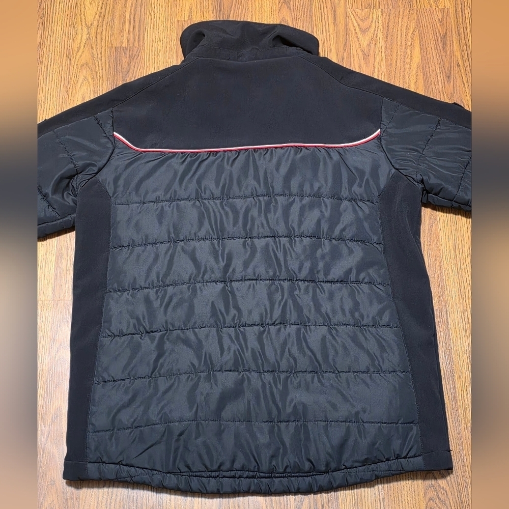 Trespass Coldheat TP50 Padded Winter Ski Jacket Mens Large Black Soft Shell E12 - Picture 12 of 13
